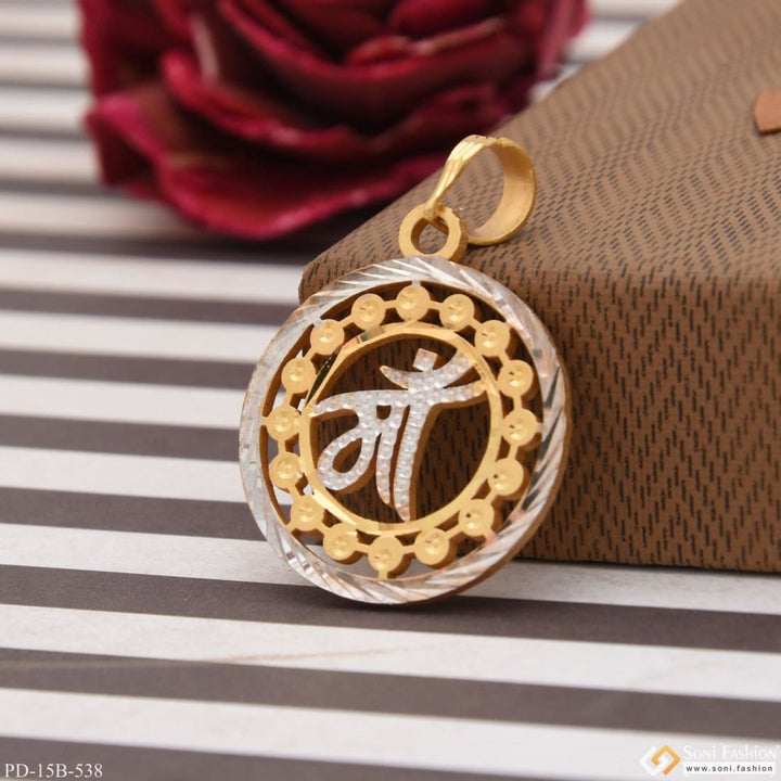 1 gram gold plated maa exceptional design high-quality