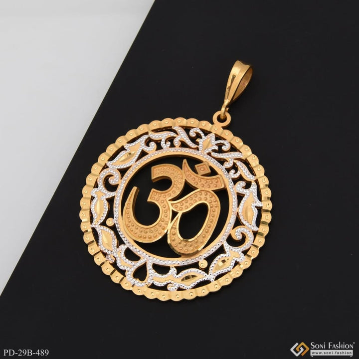 1 Gram Gold Plated Om Exciting Design High-quality Pendant