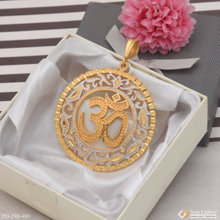 1 Gram Gold Plated Om Exciting Design High-quality Pendant