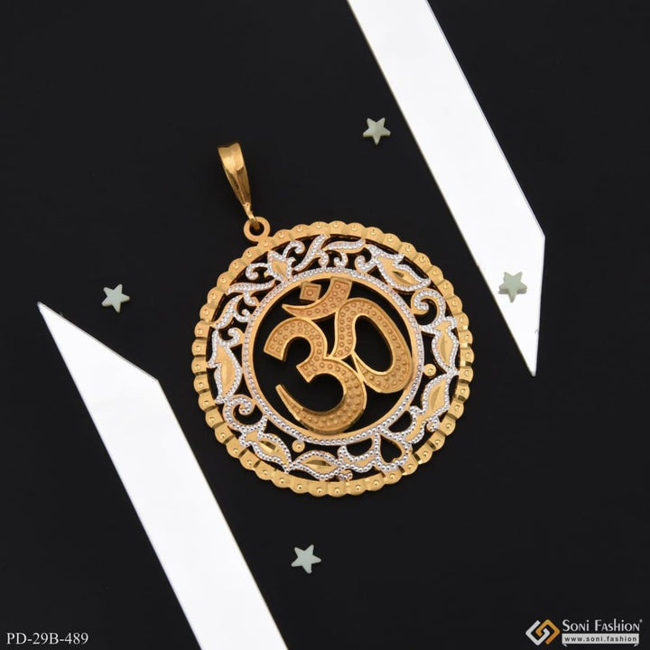 1 Gram Gold Plated Om Exciting Design High-quality Pendant