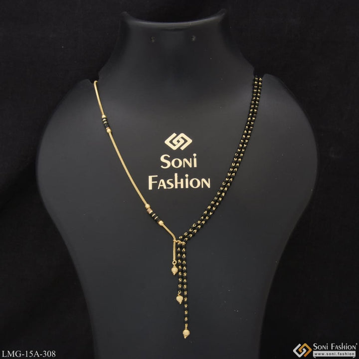 1 gram gold plated fancy design beautiful mangalsutra for