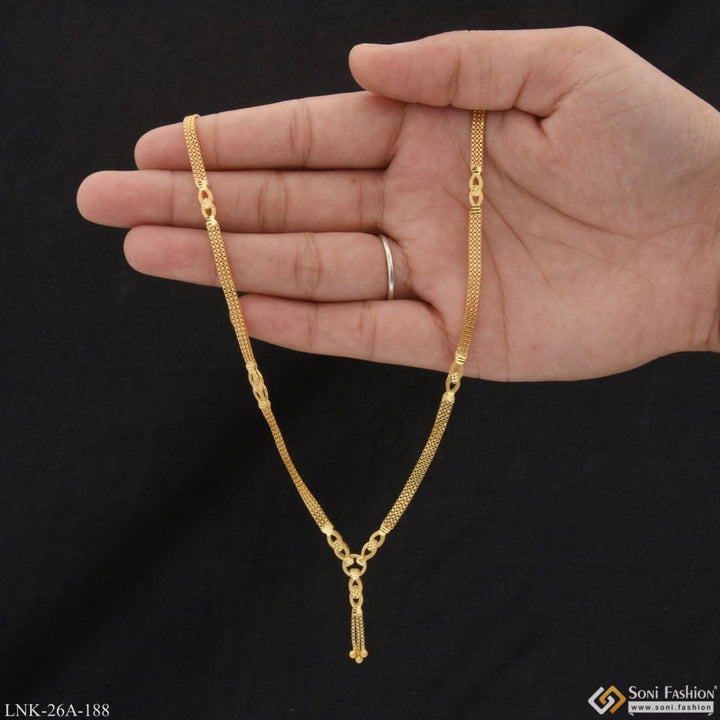 1 Gram Gold Plated Fashion-forward Gorgeous Design Chain