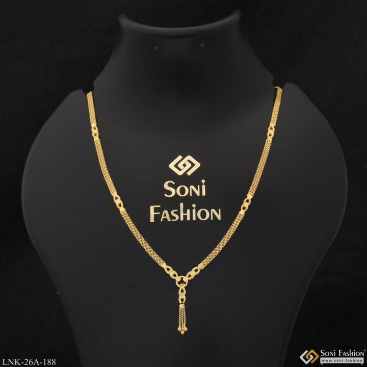 1 Gram Gold Plated Fashion-forward Gorgeous Design Chain