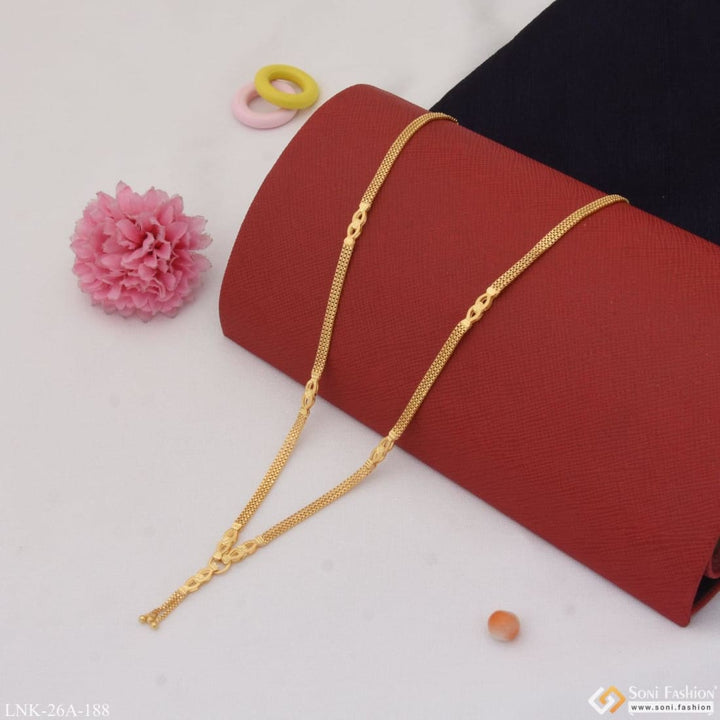 1 Gram Gold Plated Fashion-forward Gorgeous Design Chain