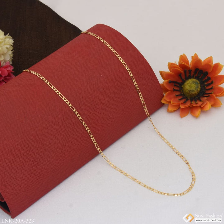 1 gram gold plated fashion-forward graceful design chain for