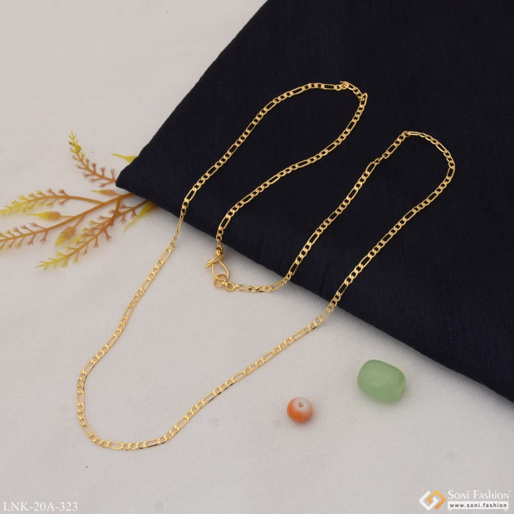 1 gram gold plated fashion-forward graceful design chain for