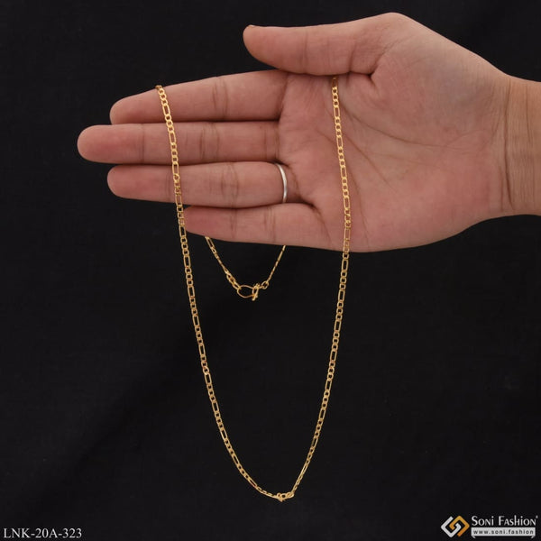 1 gram gold plated fashion-forward graceful design chain for