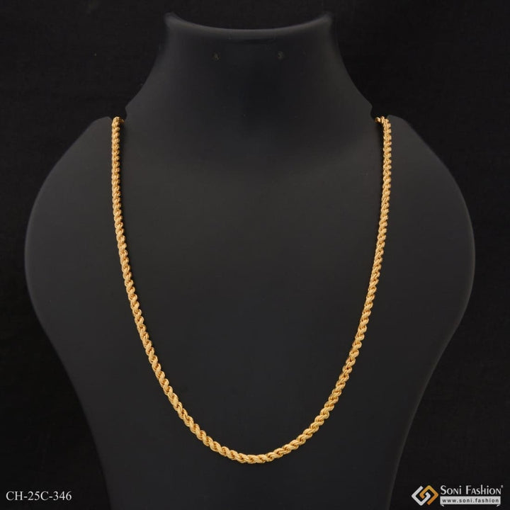 1 gram gold plated funky design cute best quality chain for