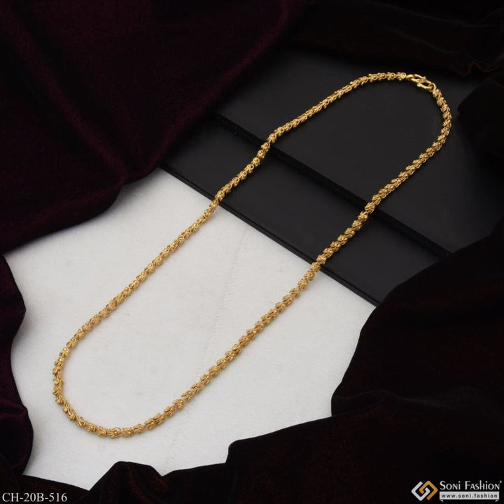 1 Gram Gold Plated Gajri Chic Design Superior Quality Chain