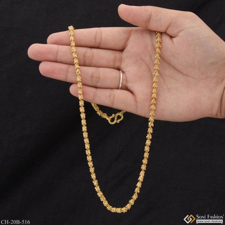 1 Gram Gold Plated Gajri Chic Design Superior Quality Chain