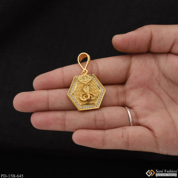 1 Gram Gold Plated Goga Maharaj Finely Detailed Design