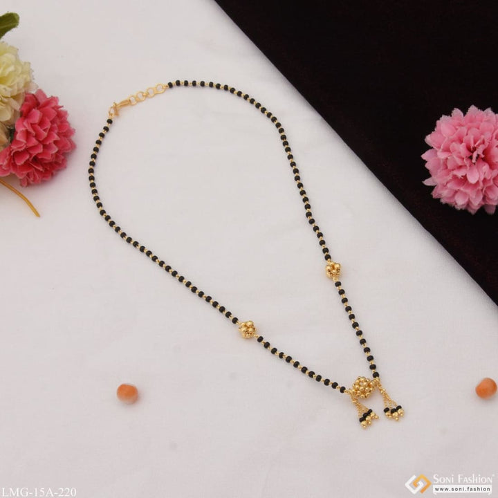 1 gram gold plated gorgeous design cool mangalsutra for