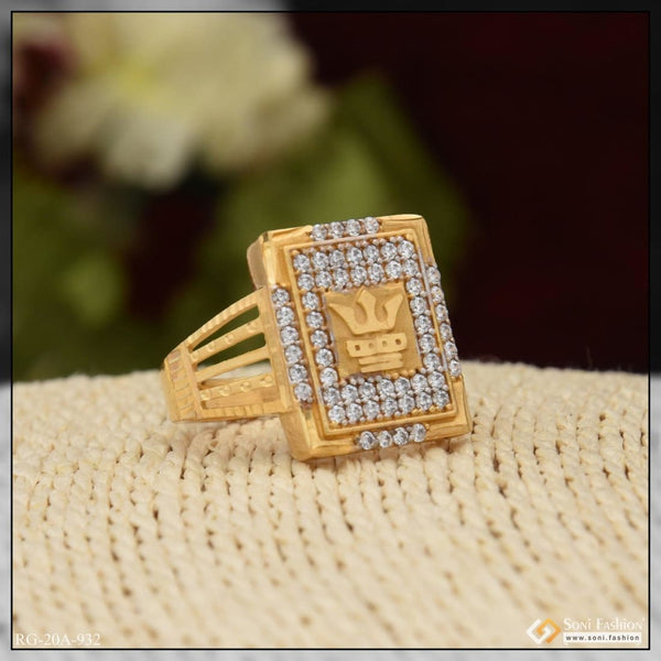 1 Gram Gold Plated Gorgeous Design With Diamond Superior