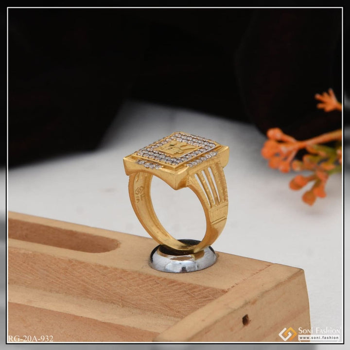 1 Gram Gold Plated Gorgeous Design With Diamond Superior