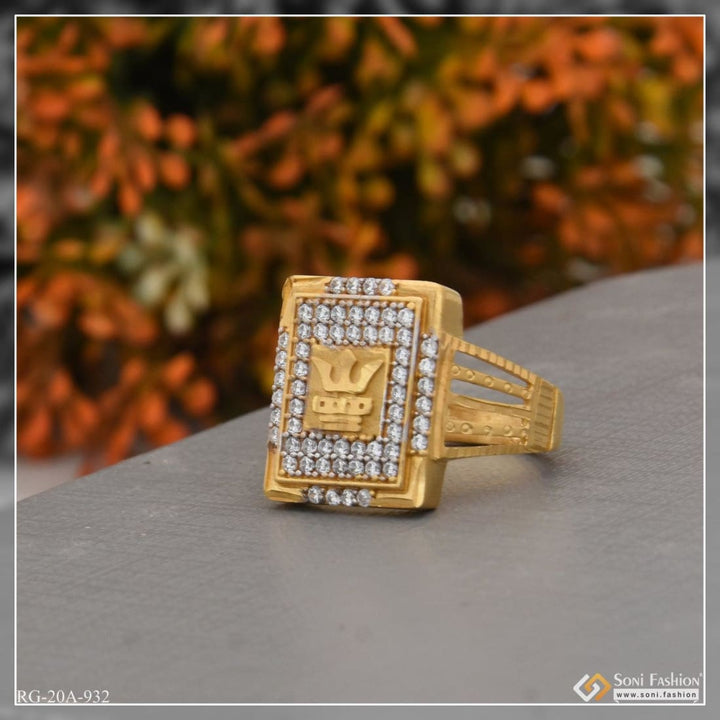 1 Gram Gold Plated Gorgeous Design With Diamond Superior