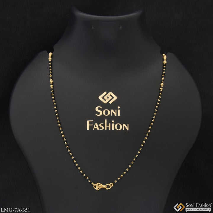 1 Gram Gold Plated Hand-crafted Design Mangalsutra Dori For