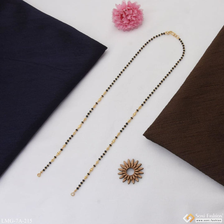 1 Gram Gold Plated Hand-finished Design Mangalsutra Dori