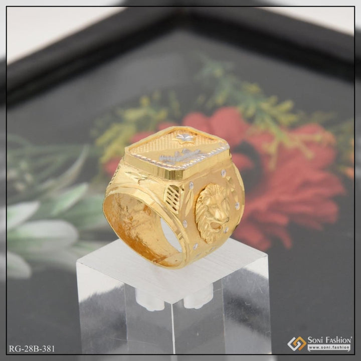 1 gram gold plated handmade best quality elegant design ring