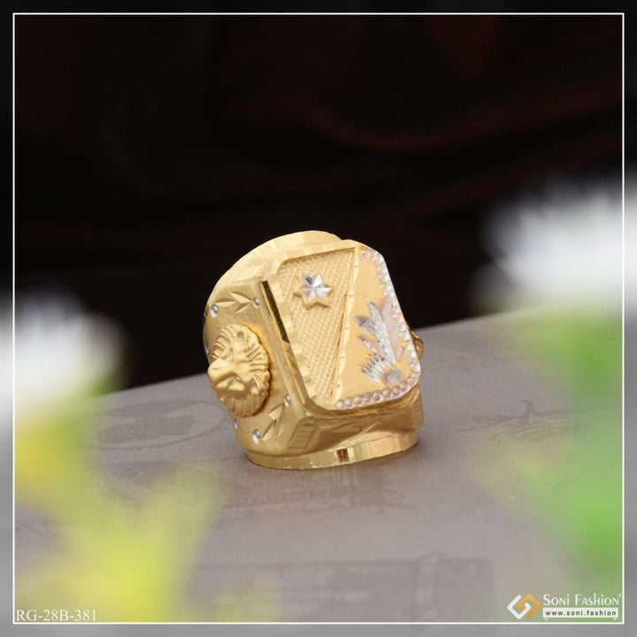 1 gram gold plated handmade best quality elegant design ring