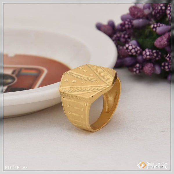 1 gram gold plated handmade stylish design best quality ring