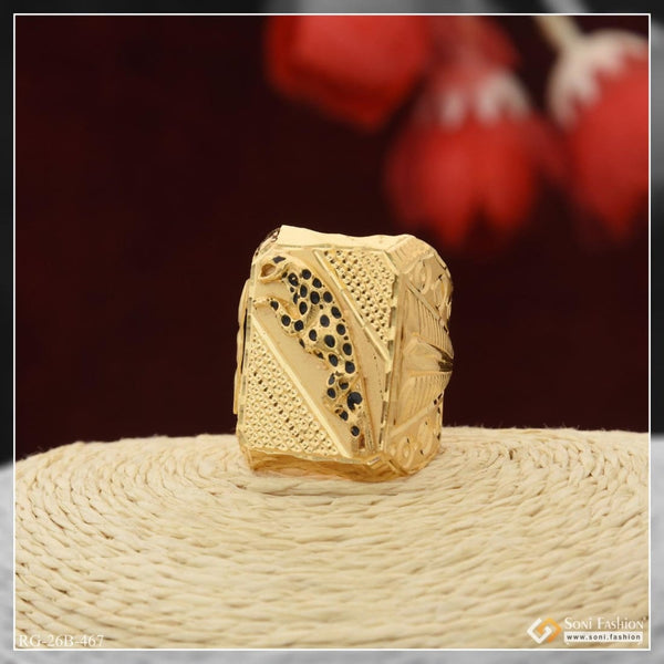 1 gram gold plated jaguar latest design high-quality ring