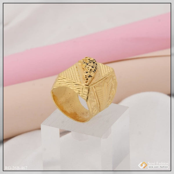 1 gram gold plated jaguar latest design high-quality ring