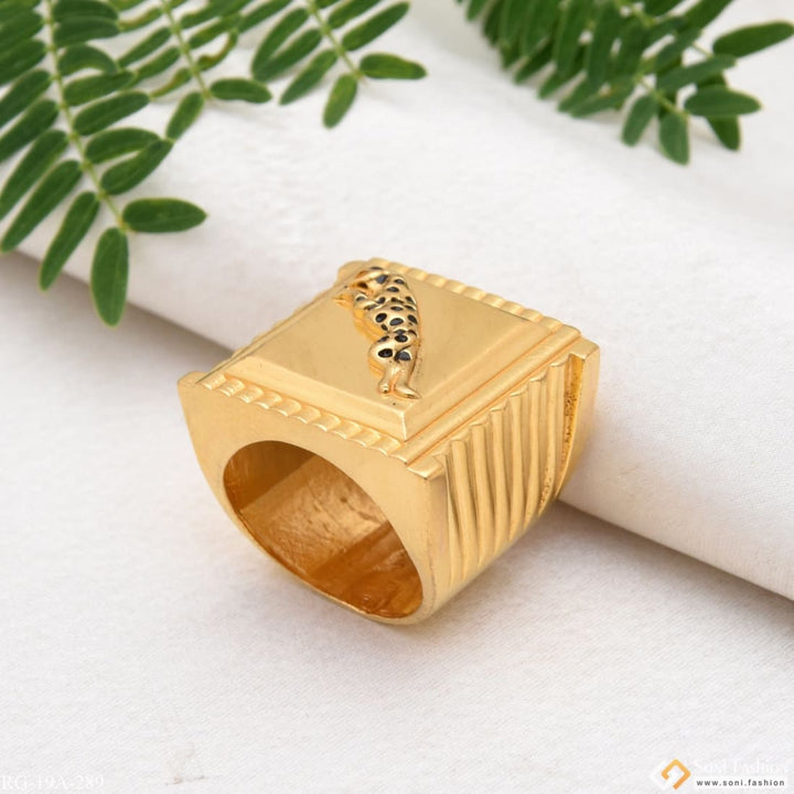 1 gram gold plated jaguar unique design ring - style a289 -