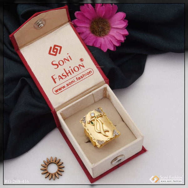 1 gram gold plated krishna with diamond fashionable design