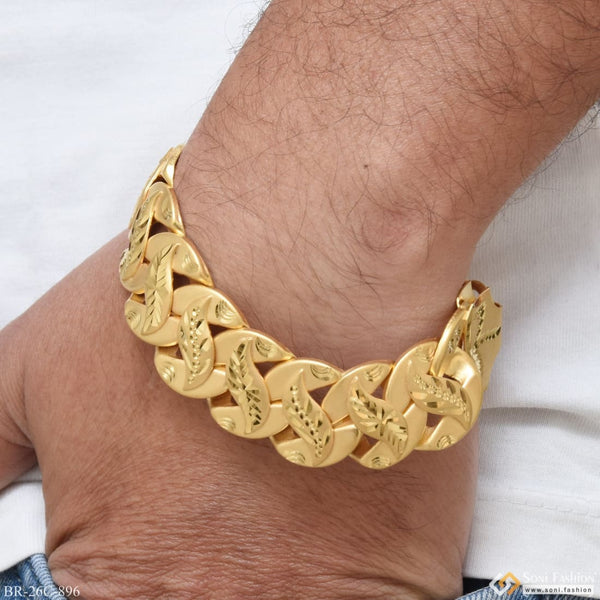 1 Gram Gold Plated Leaf Pokal Extraordinary Design Bracelet