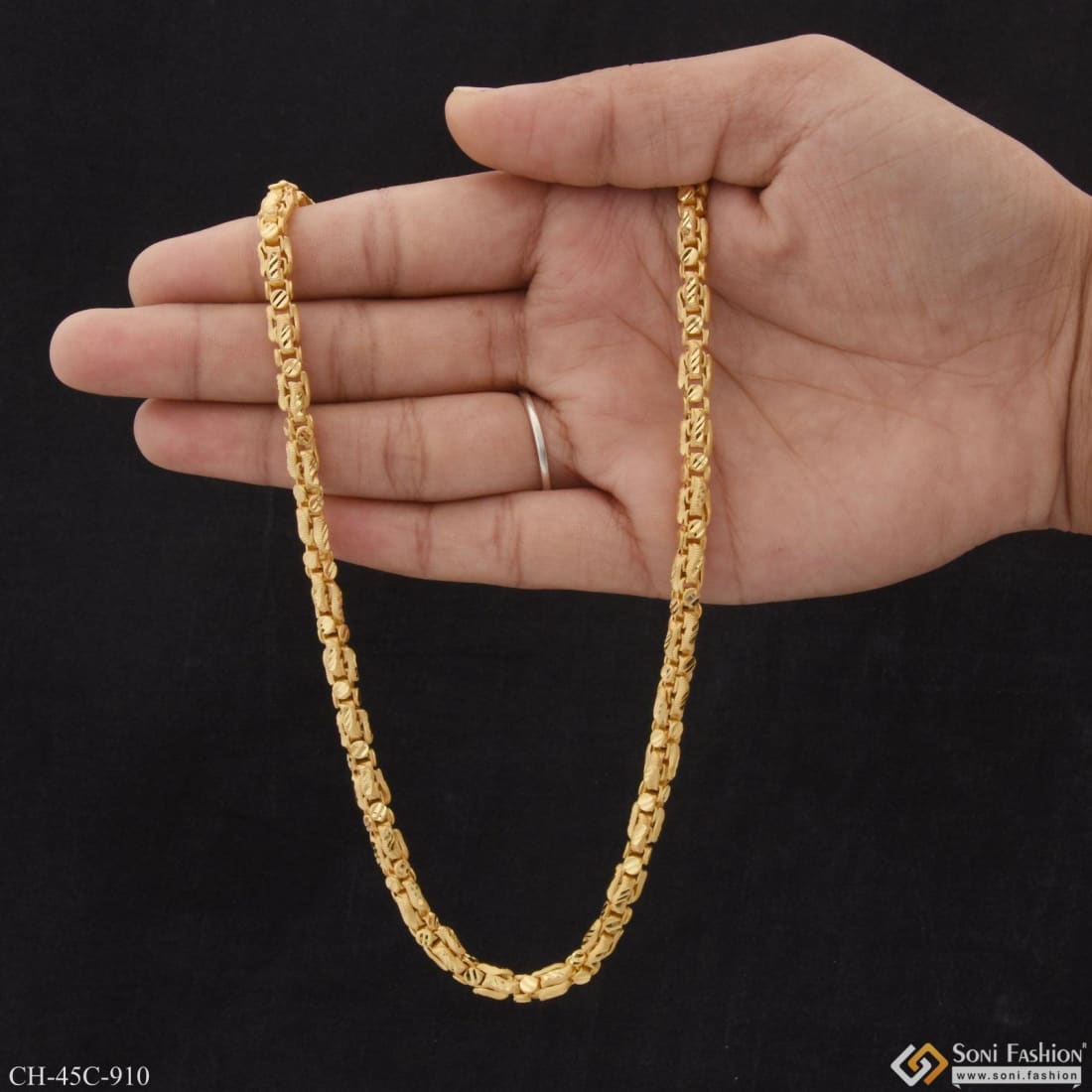 Leaf design hot sale gold chain