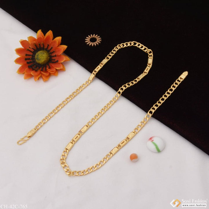 1 Gram Gold Plated Link Nawabi Sophisticated Design Chain