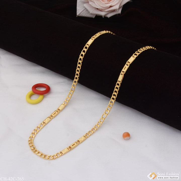 1 Gram Gold Plated Link Nawabi Sophisticated Design Chain