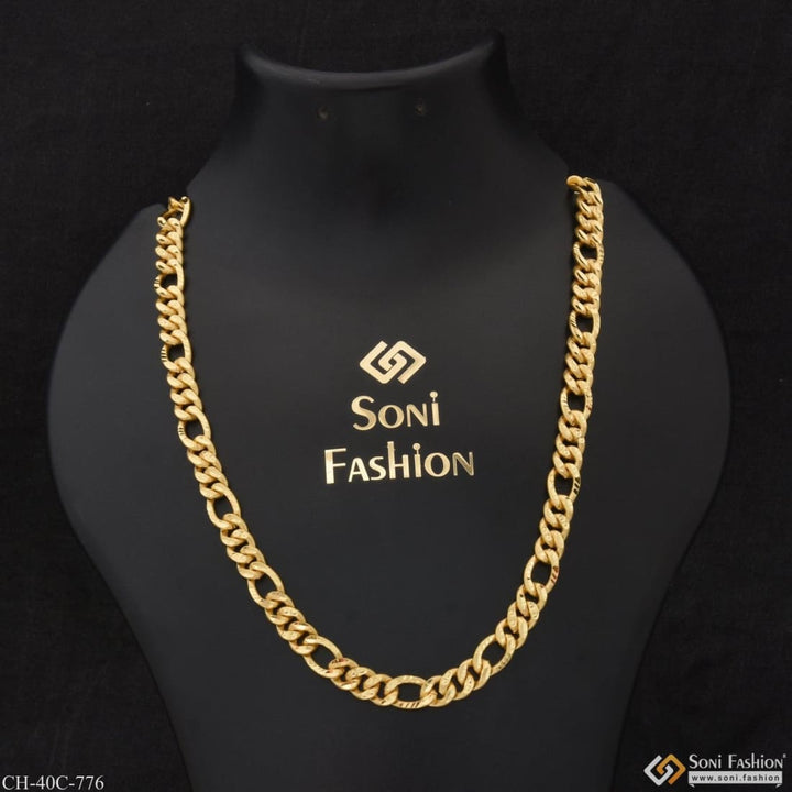 1 gram gold plated linked dainty design best quality chain