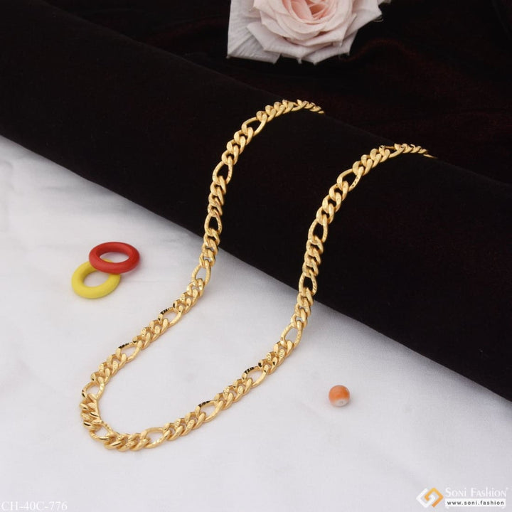 1 gram gold plated linked dainty design best quality chain