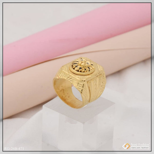 1 Gram Gold Plated Lion Best Quality Attractive Design Ring