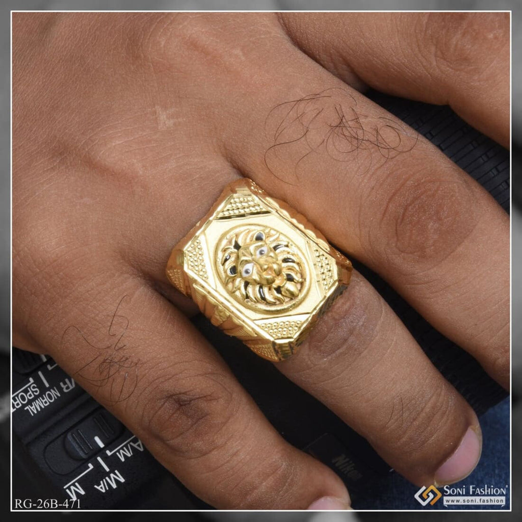 Rings for Men Tagged Rectangle Soni Fashion
