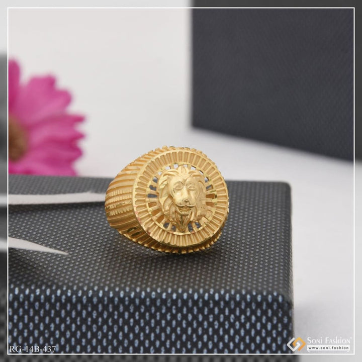 1 gram gold plated lion distinctive design best quality ring