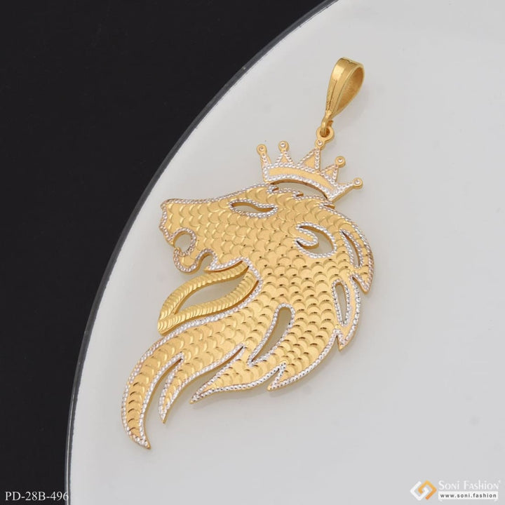 1 Gram Gold Plated Lion Exquisite Design High-quality