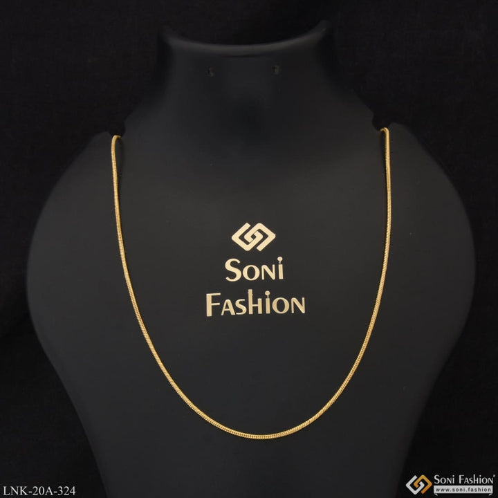 1 gram gold plated lovely design glamorous chain for ladies