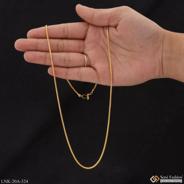 1 gram gold plated lovely design glamorous chain for ladies