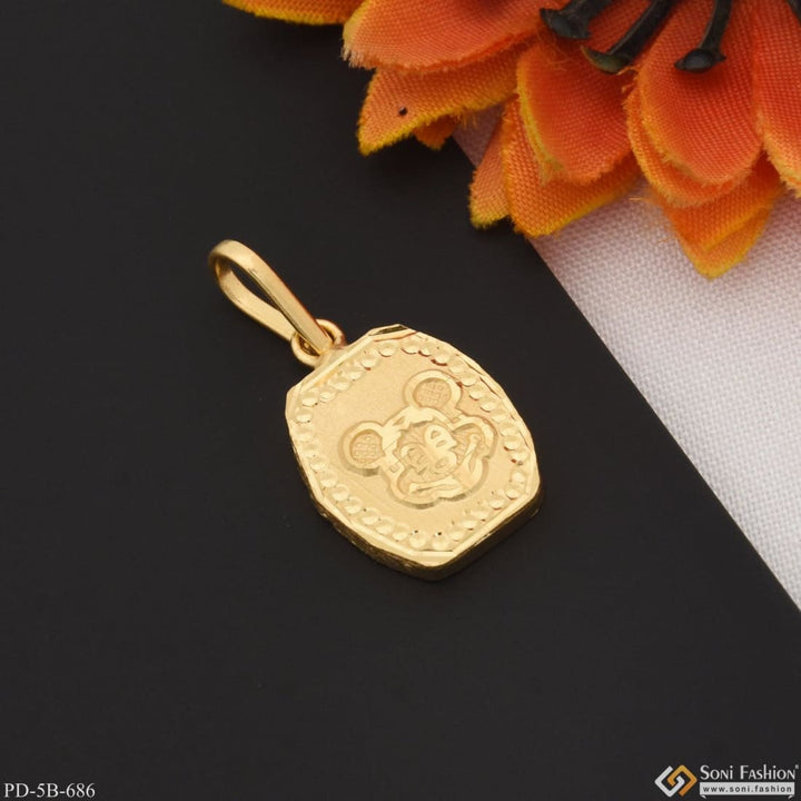 1 Gram Gold Plated Mickey Pendant For Children | Kids