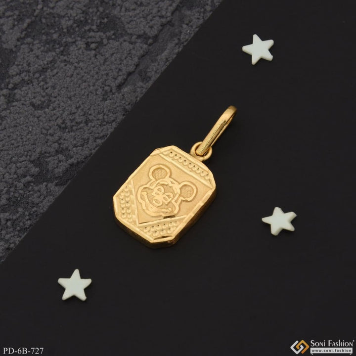 1 gram gold plated mickey pendant for children | kids |