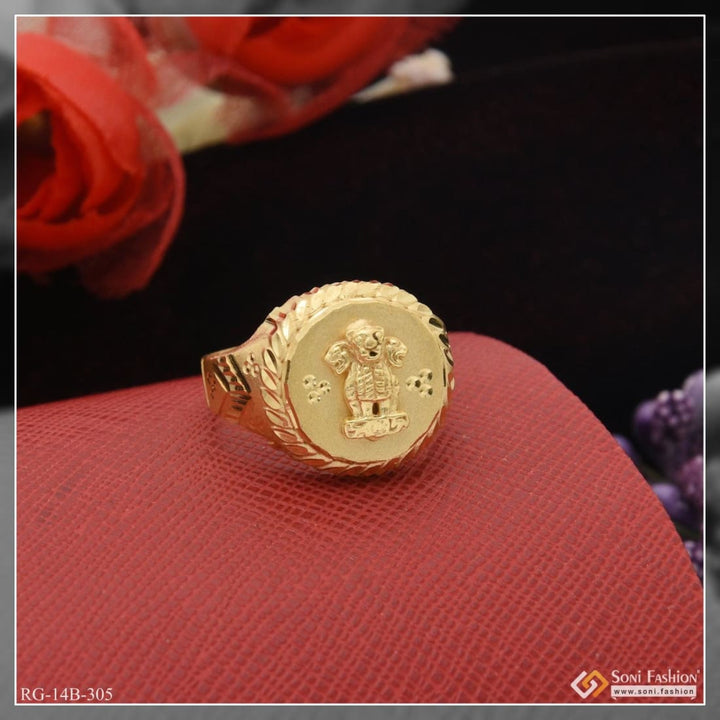 1 gram gold plated mudra decorative design best quality ring