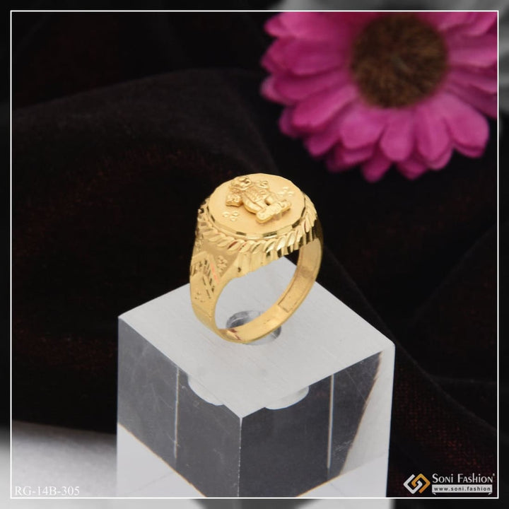 1 gram gold plated mudra decorative design best quality ring