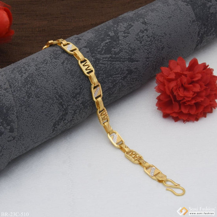 1 gram gold plated nawabi attention-getting design bracelet