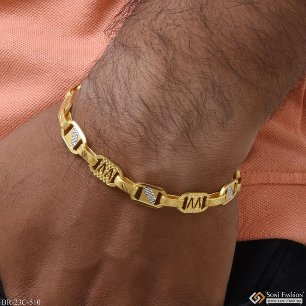 1 gram gold plated nawabi attention-getting design bracelet