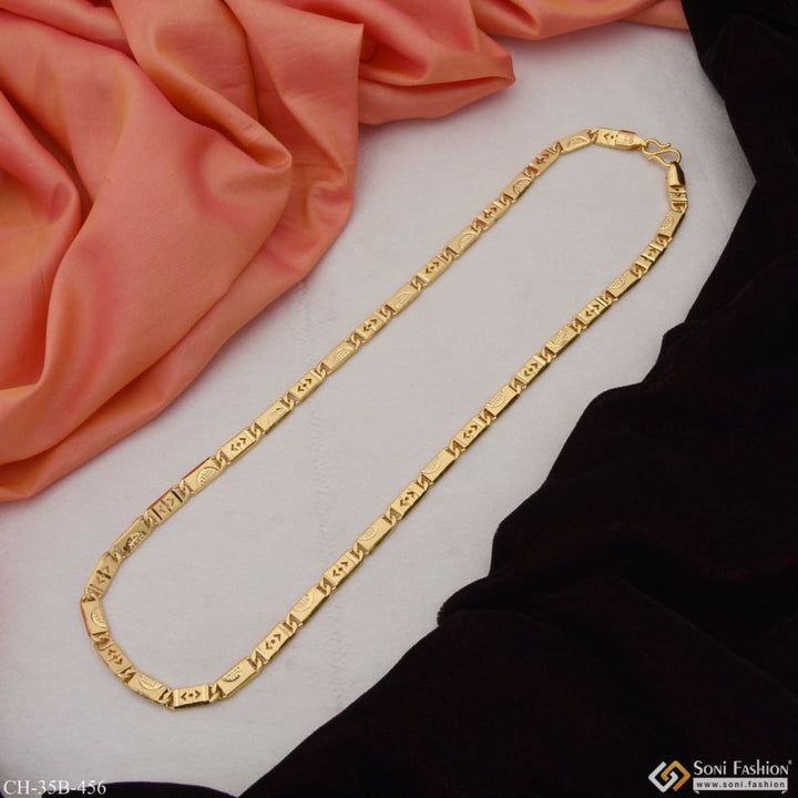 1 gram gold plated nawabi best quality durable design chain