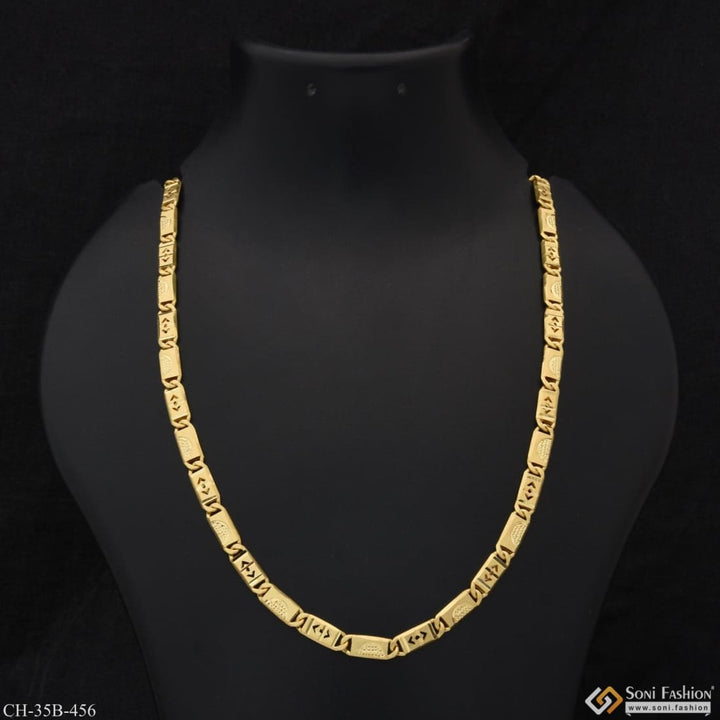 1 gram gold plated nawabi best quality durable design chain