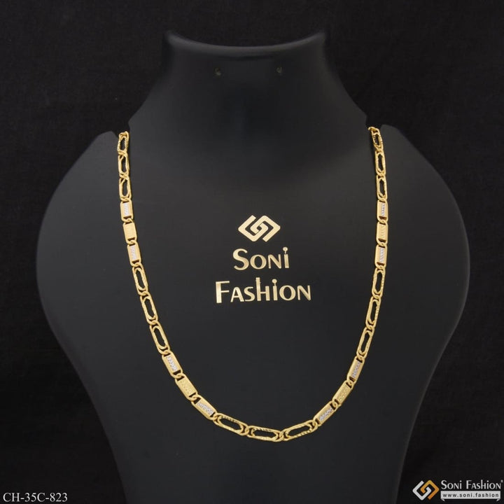 1 gram gold plated nawabi best quality elegant design chain