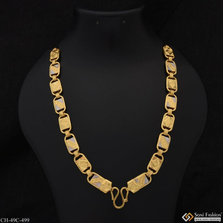 1 gram gold plated nawabi dainty design best quality chain